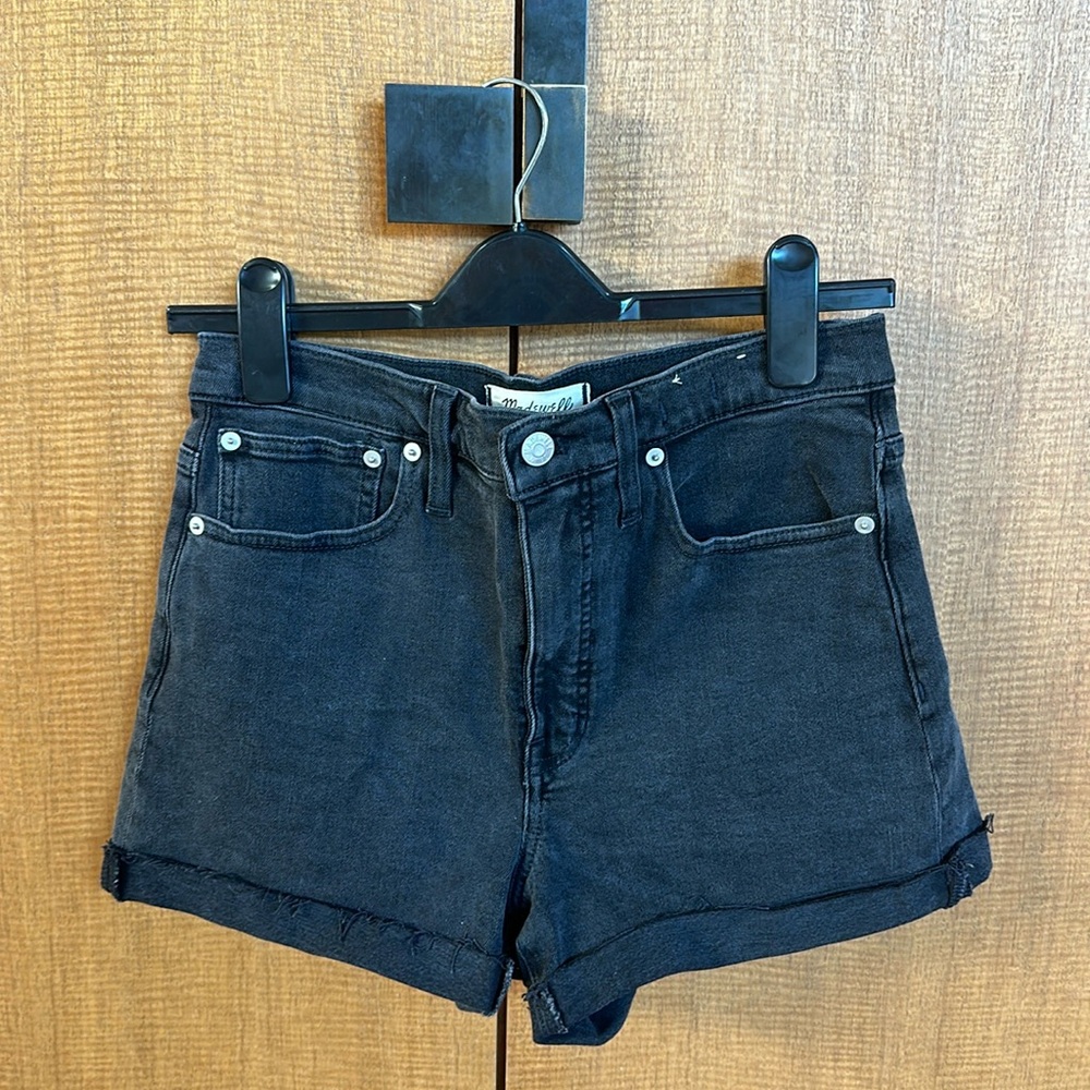 Madewell Black Jean Shorts